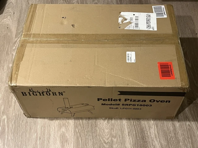 Big Horn Pizza Oven Wood Pellet Grill Wood BBQ Pizza Maker Portable Wood Fired