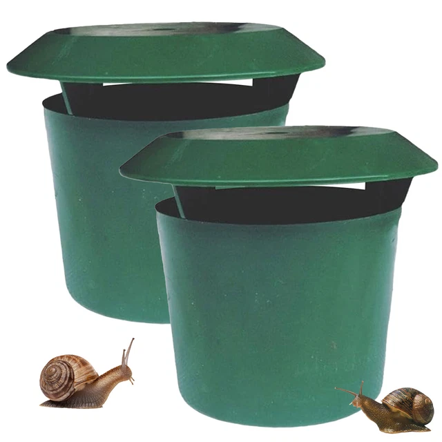 PLASTIC SLUG AND Snail Cage House Trap Catcher Slugs Snails Garden