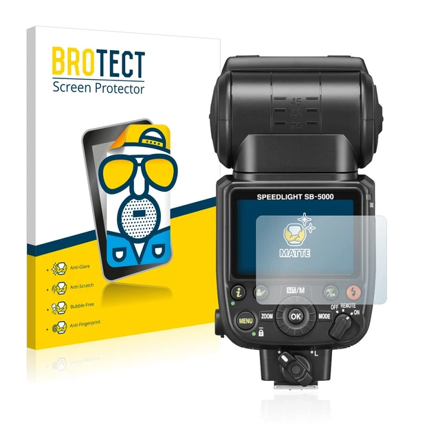 2x BROTECT lámina protectora reflejada para Nikon SB-5000 mate antirreflectante