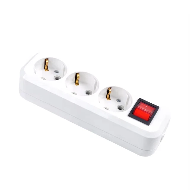 250V VERTICAL EUROPEAN Electrical Socket Outlet Portable Socket Outlet ...