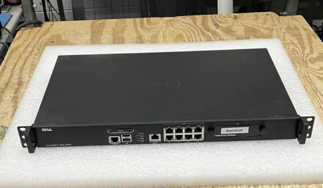 NSA2600, Dell SonicWALL 8-Port Managed Network Security Appliance Firewall