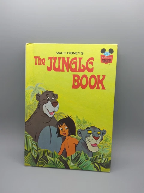 Vintage 1974, The Jungle Book - Walt Disney's The Wonderful World Of Reading, HC