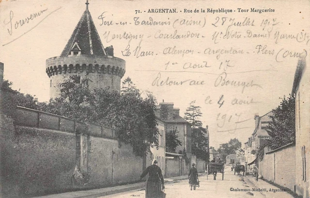 ARGENTAN - Rue de la République - Tour Marguerite