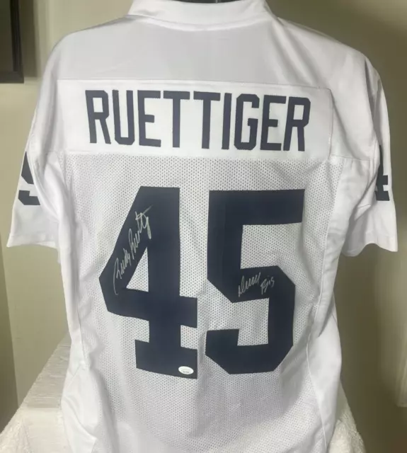 Rudy Ruettiger Autographed Signed Notre Dame Irish Jersey Jsa Witnessed Coa