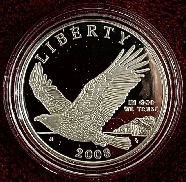 2008 Bald Eagle Proof Silver Dollar US Mint Commemorative w/ COA