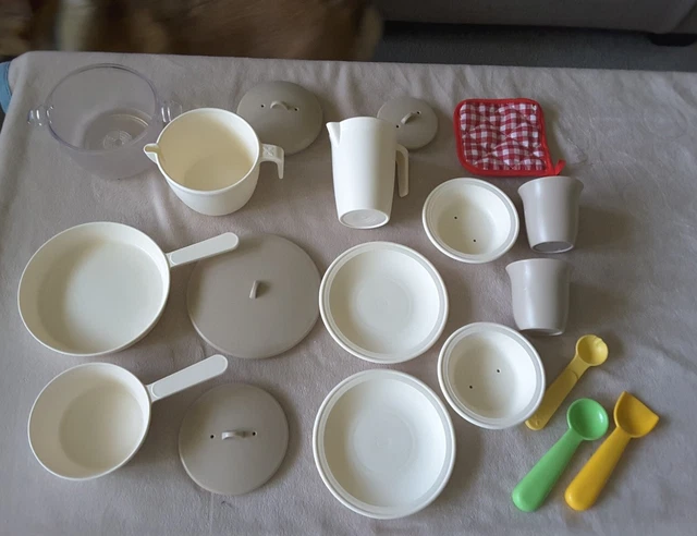 Step 2 Pretend Play Kitchen Toy Pots/Pans/Dishes, Lot Of 19