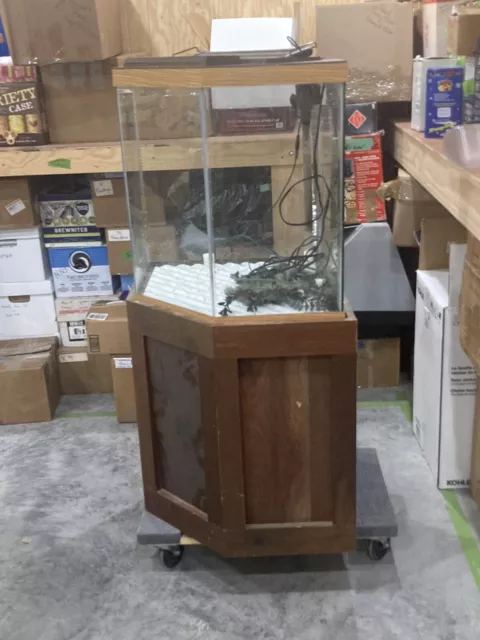 45 Gallon Corner fish tank with stand