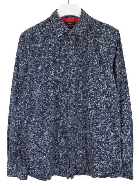 Chemise Homme XL Vintage - Marque Ballantine's, Devant Imprimé, Occasion Bon état