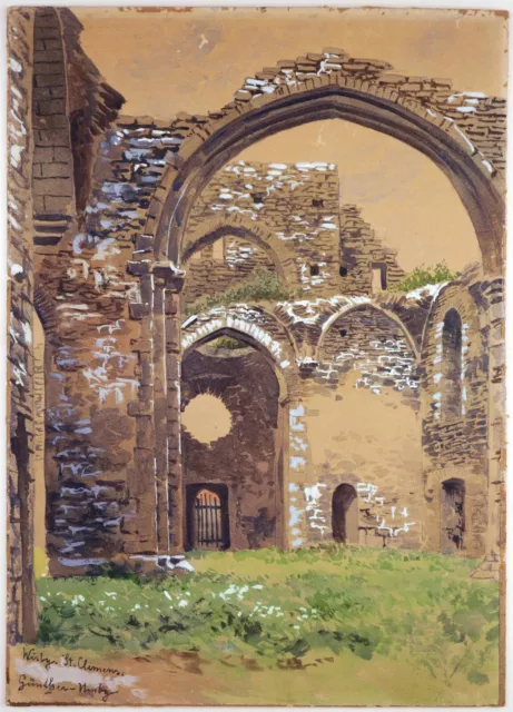 Otto Günther-Naumburg (1856-1941), Die Kirchenruine St. Clemens in Visby