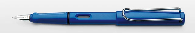 Lamy Safari Shiny Blue Fountain Pen - model L14F (Fine) - New in box