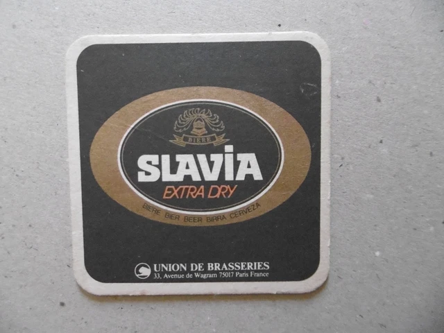 ANCIEN SOUS-BOCK EUROBIERE 1989 Strasbourg Beck Haguenau bière coaster