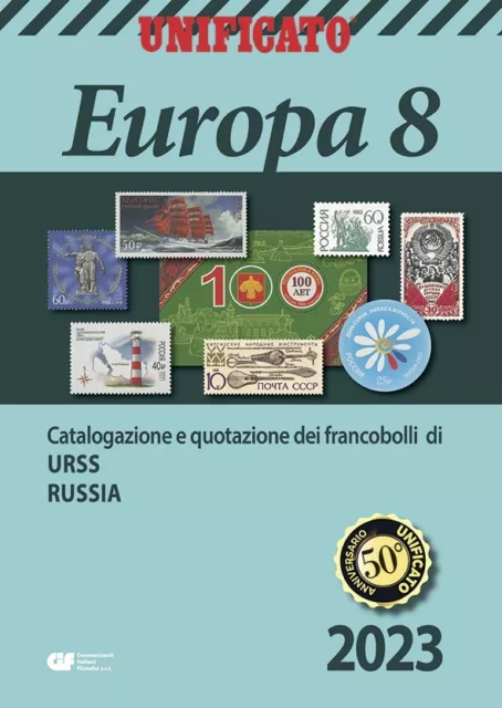 Catalogo filatelico Unificato Europa 8 2023 - Per francobolli URSS e Russia