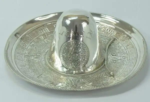 Aschenbecher Zierhut Hut Sombrero Mexico aus 925 er Sterling silber 3