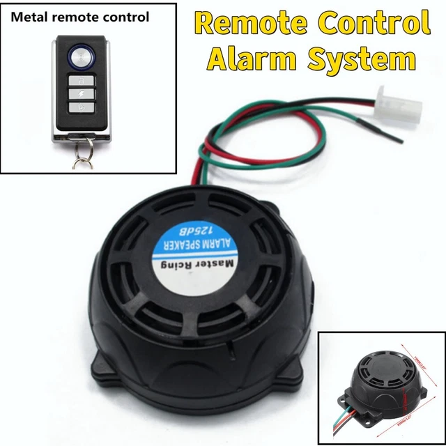 1× Remote Control Motorcycle Scooter Bike Anti Theft Security Alarm System 12V