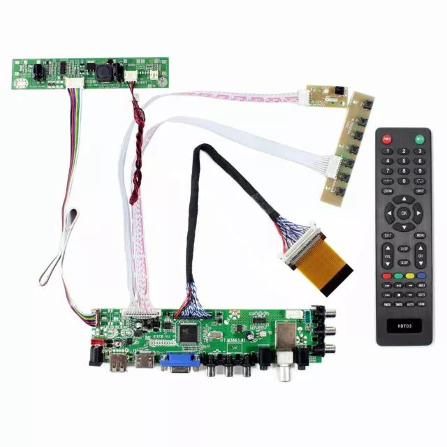 For LTM215HT04 1920x1080 Resolution HDM I VGA AV USB DTV LCD Controller Board