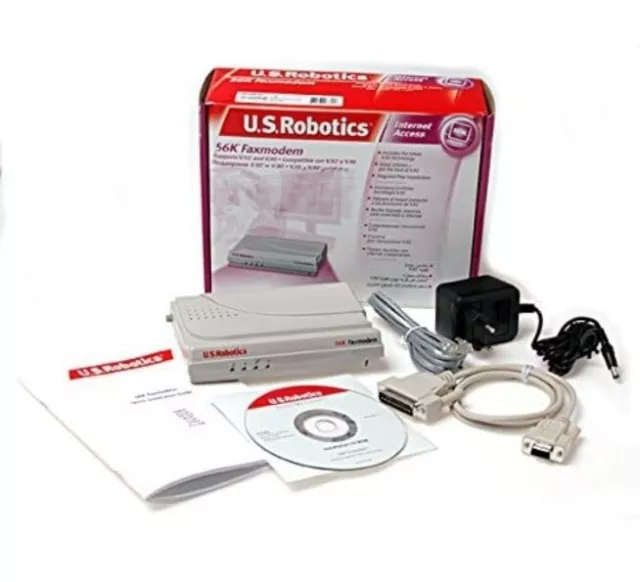 US Robotics 56k externes serielles Daten-/Faxmodem brandneu in Originalverpackung