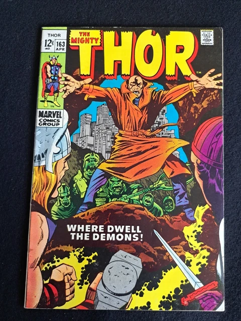 The Mighty Thor 163 Marvel Comics 1969 2nd Appearance of Him (Warlock)