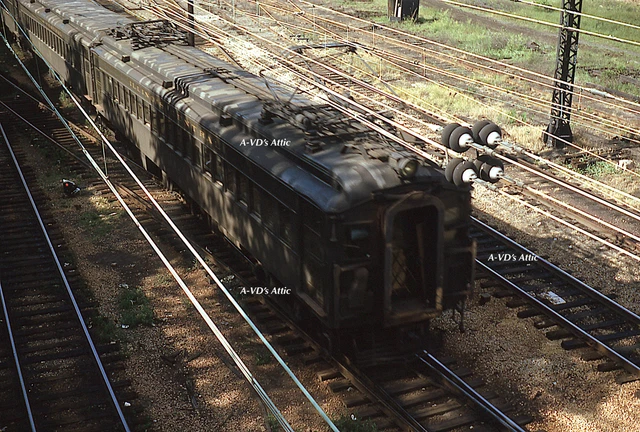 Orig slide IC Illinois Central electric VINTAGE Chicago IL 1972  BIN