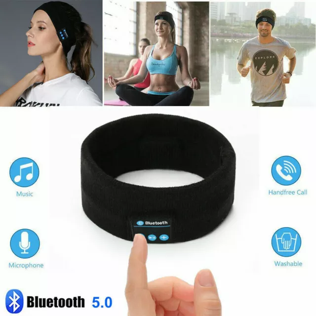 Bandeau sans fil Bluetooth écouteur stéréo casque de sport casque sommeil AU