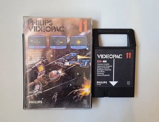 Jeu Philips Videopac Cosmic Conflict – N°11, Pour G7000, Vintage Rare