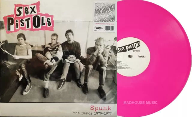 SEX PISTOLS LP Spunk PINK VINYL The Demos 1976 - 1977 500 MADE + Bonus Tracks