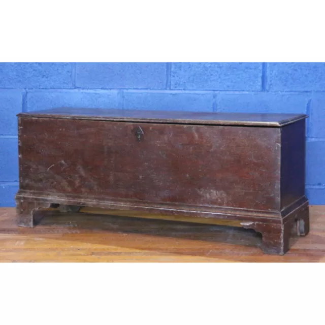 An Antique Late C17th Early C18th Period Oak 6 Plank Coffer, Chest, Blanket Box