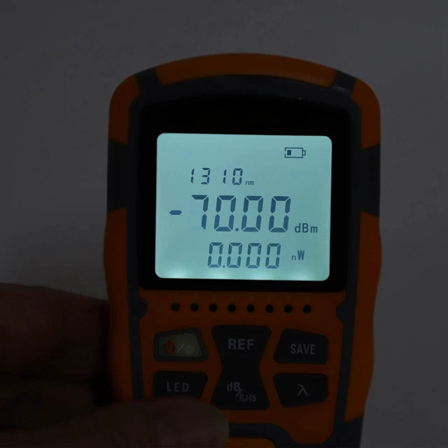 Fiber Optic Cable Tester Mini Optical Fiber Power Meter Universal Interface