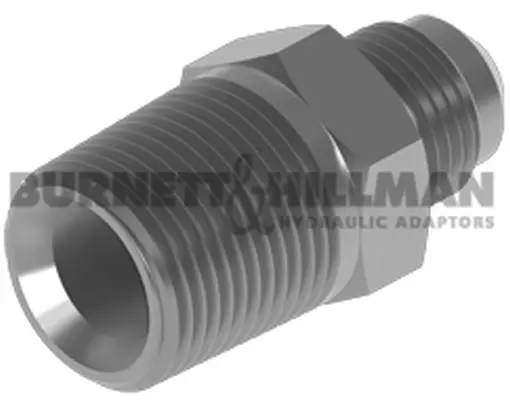Burnett & Hillman Nptf 0.6cm Mâle X SAE 45° Ext Poussée 1.3cm Adaptateur 01053