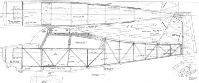 1/3 Scale Bud Nosen Citabria  Giant Scale RC Model AIrplane Printed Plans 3