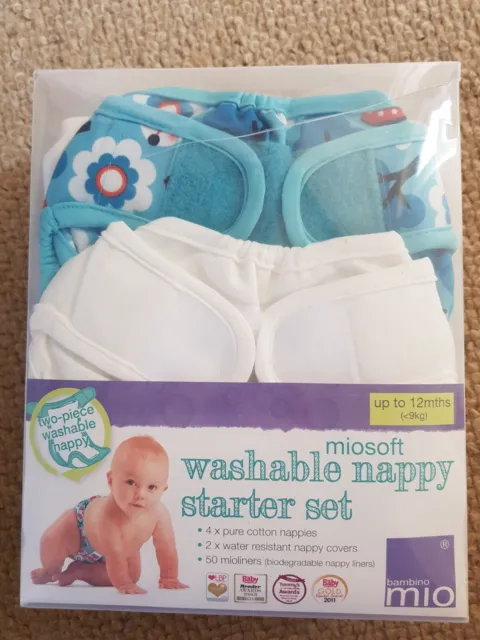 Bambino Mio Washable Nappy Starter Set Up to 9kg / Up To 12 Months