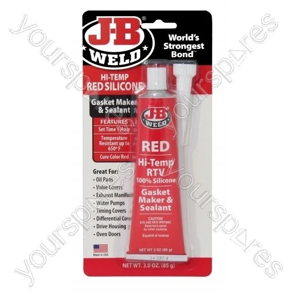 J-B silicone rosso saldatura ad alta temperatura - confezione da 6