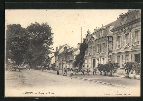 CPA Vernon, Route de Rouen