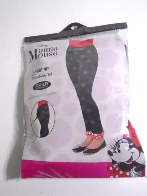 Sealed Disney Minnie Mouse Leggings Detachable Tail Halloween Costume Child Med