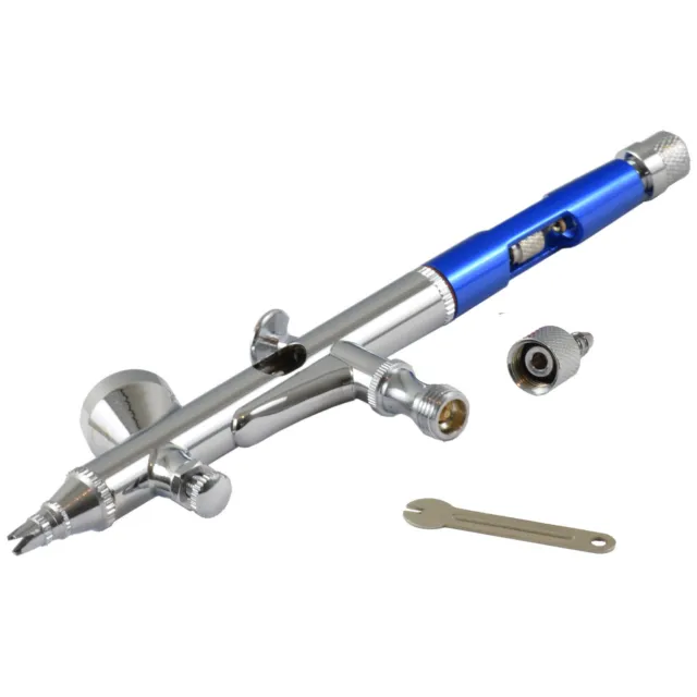 Agora-Tec® airbrushpistole airbrush pistole Double Action Pistolen BD-208 blue