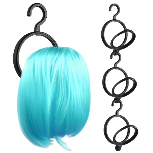 3 PCS Collapsible Wig Hanger Portable Hanging Wig Stand For Wigs And Hats NEW