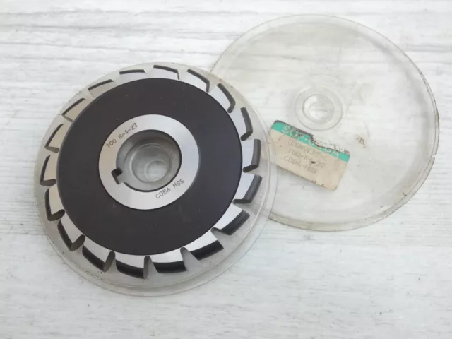 1 fraise concave diamètre 100mm R=4 alésage 27mm COBA HSS  (x2)