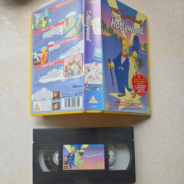 SEALED THE SIMPSONS Go to Hollywood Animated VHS (1999) Matt Groening ...