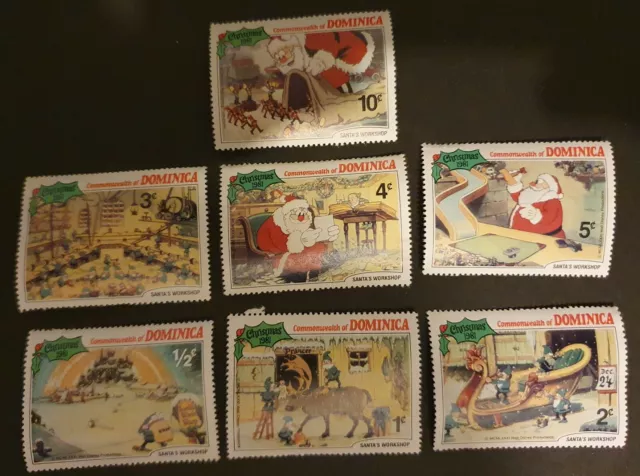 Dominica Christmas Disney 1981 7 x MNH SG 754-760