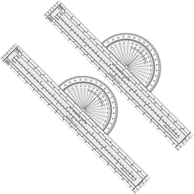 2 Pcs Plotter Plotting Tool Aviation Plotter Charts Air Navigation Plotter  B9D1