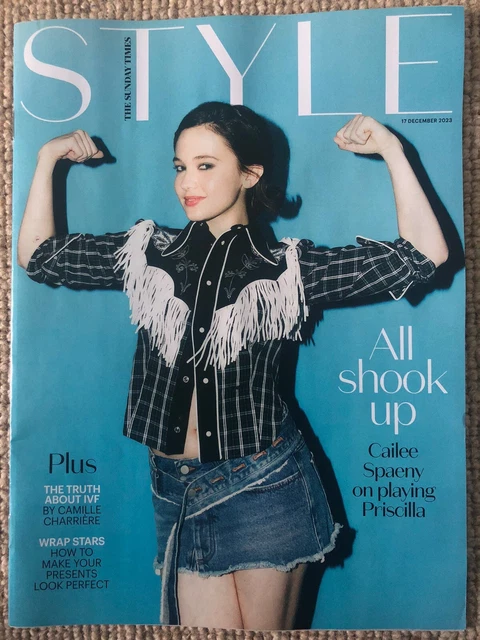SUNDAY TIMES STYLE MAG CAILEE SPAENY COVER NEW 17th DEC 2023 PRISCILLA