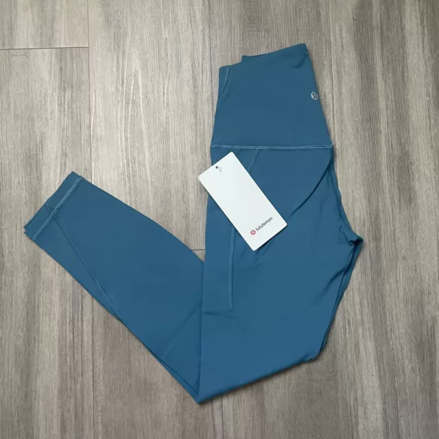 LULULEMON ALIGN HIGH-RISE pants with Pockets 25” Belgian Blue Size 2  $150.93 - PicClick AU
