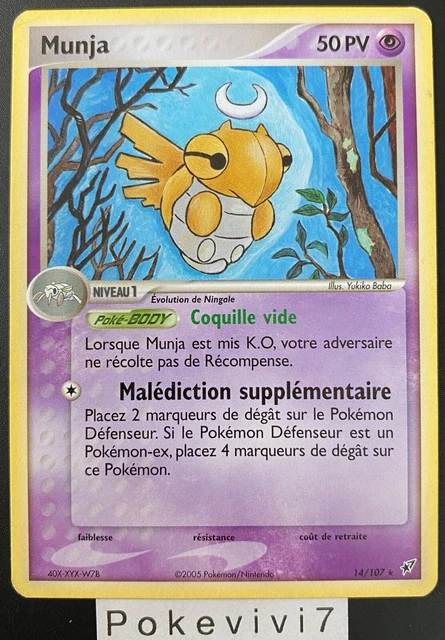 Carte Pokemon MUNJA 14/107 Rare Bloc EX DEOXYS FR OCCASION