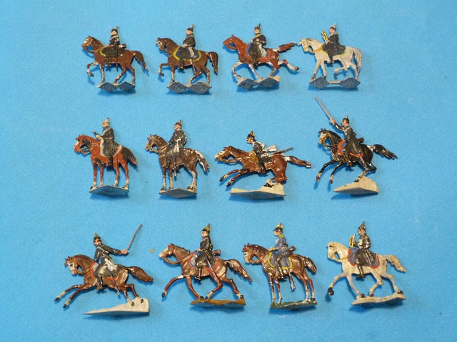 Plats d'étain - Zinnfiguren Heinrichsen - 44 pax - Soldats allemands