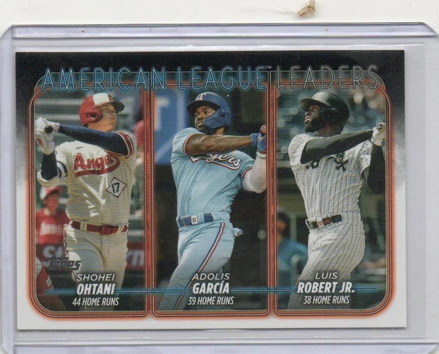 2024 TOPPS SERIES 1 AL HR Leaders Shohei Ohtani Adolis Garcia Luis