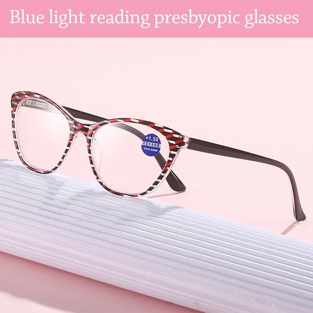 Portable Bifocal Reading Glasses Eye Protection Hyperopia Glasses  Men Women