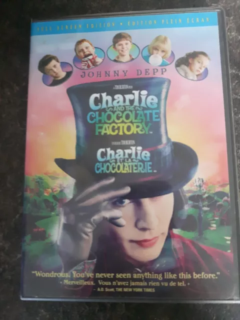 Charlie And The Chocolate Factory 2005 DVD Movie Widescreen Good Condition