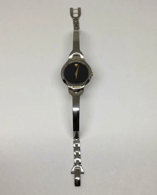 Orologio Donna Movado Bicolore Inox Quadrante Museo Nero Stile Bracciale 81 A1 1846