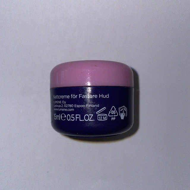 SEALED Lumene Time Freeze Firming Night Cream Intensive Overnight Repair 0.5oz 2