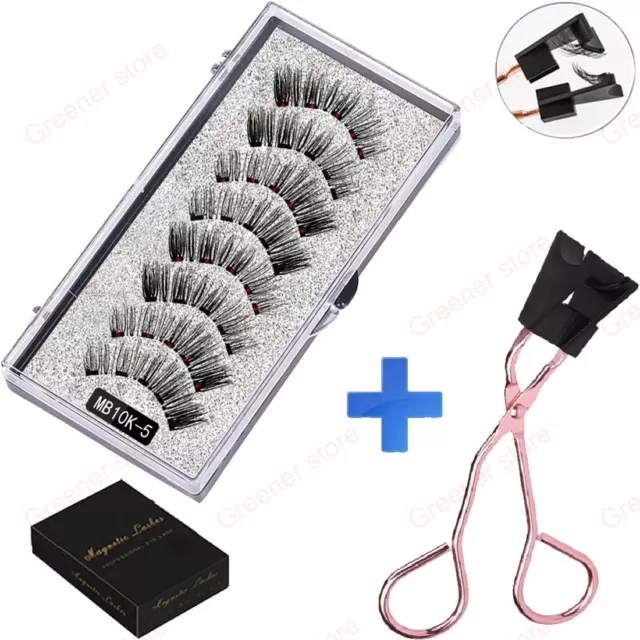 Magnetic Eyelashes Curler Clip Set W/ 3D Magnet Reusable False Lashes Kit Tool 2