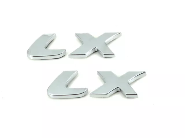 2X Original Peugeot LX Ala Insignia Lateral Emblema Para 206 1998-10&406